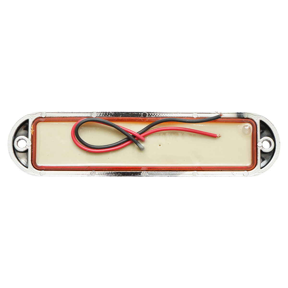 Lampa laterala gabarit LED 12-24V, galben 155x37mm, rama cromata Breckner Germany - imagine 2