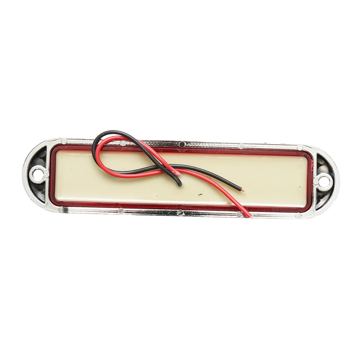 Lampa laterala gabarit LED 12-24V rosie 155x37mm, rama cromata Breckner Germany - imagine 2
