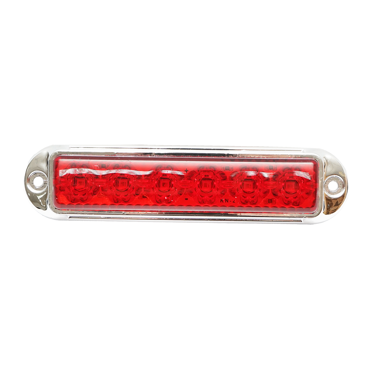 Lampa laterala gabarit LED 12-24V rosie 155x37mm, rama cromata Breckner Germany