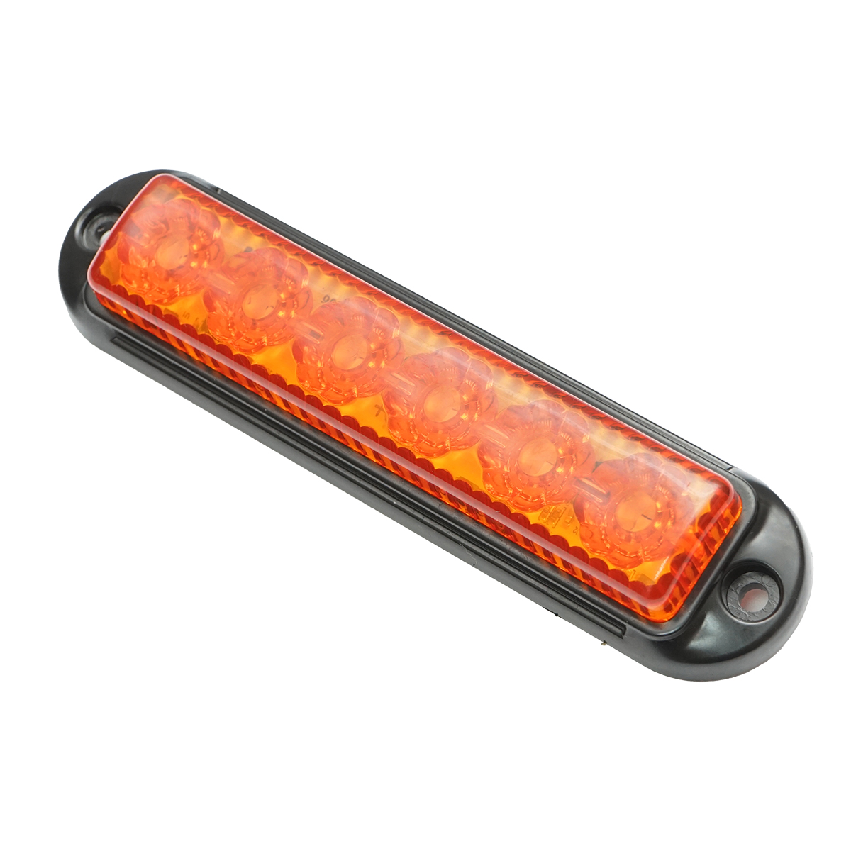 Lampa laterala gabarit LED 12-24V galbena 4 functii 155x37mm, rama neagra Breckner Germany - imagine 3
