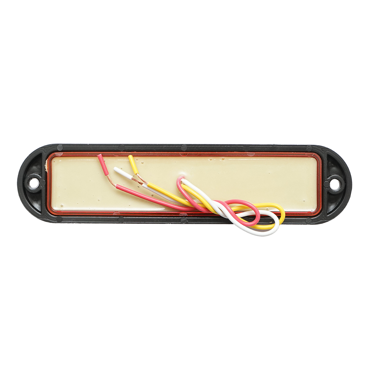 Lampa laterala gabarit LED 12-24V galbena 4 functii 155x37mm, rama neagra Breckner Germany - imagine 2