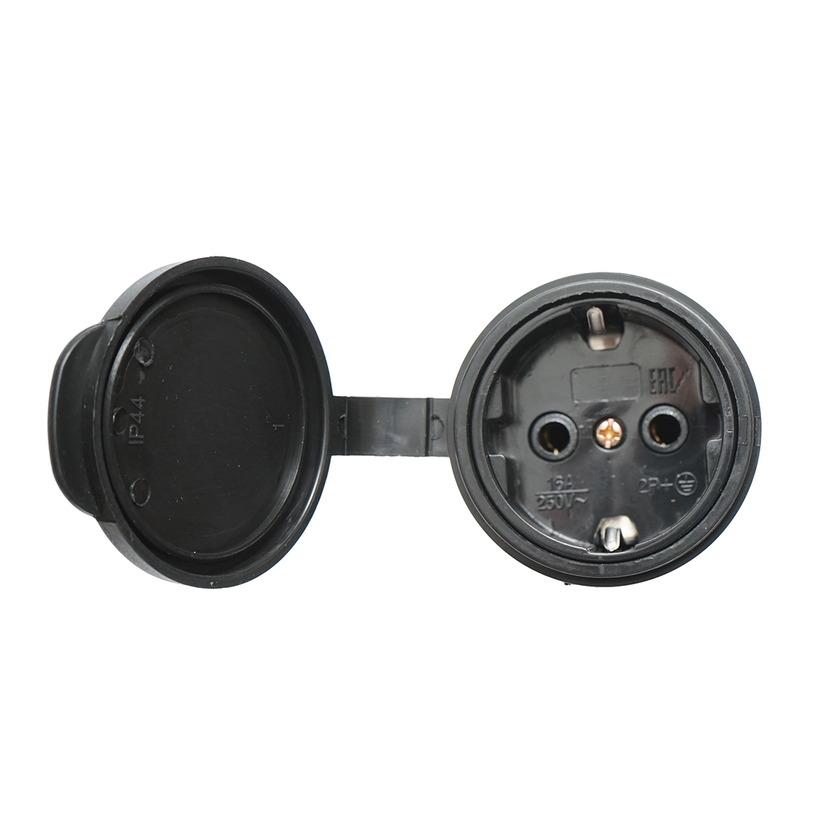 Cupla schuko cauciuc 250V, 16A cu maner, capac si impamantare IP44 Breckner Germany - imagine 4