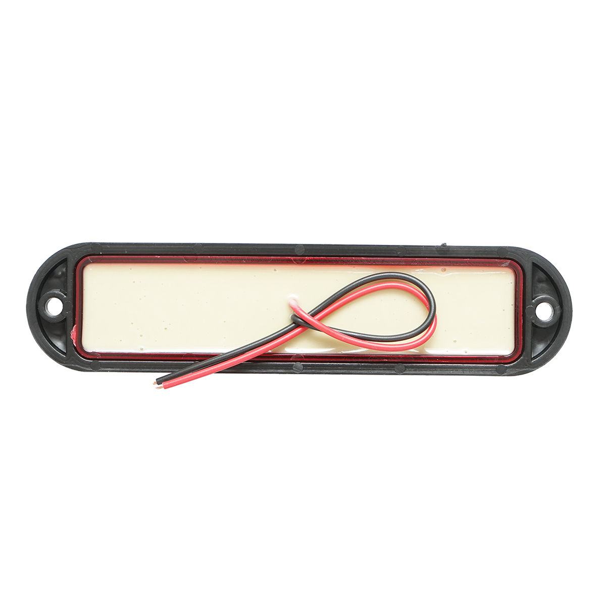 Lampa laterala gabarit LED 12-24V rosie 155x37mm, rama neagra Breckner Germany - imagine 2