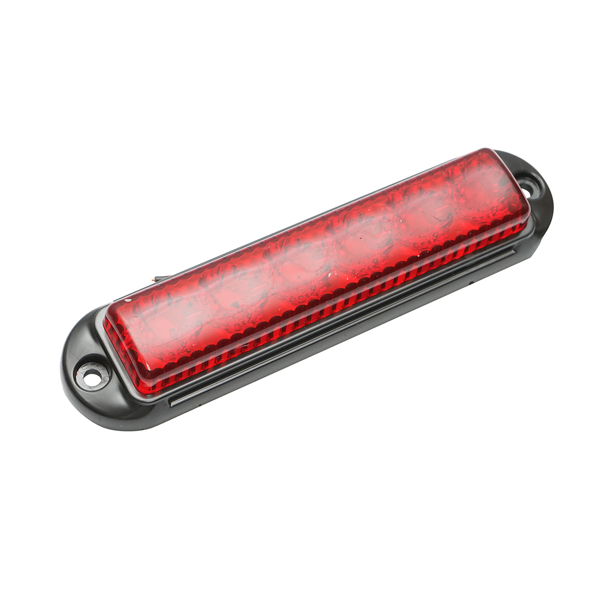 Lampa laterala gabarit LED 12-24V rosie 155x37mm, rama neagra Breckner Germany - imagine 3