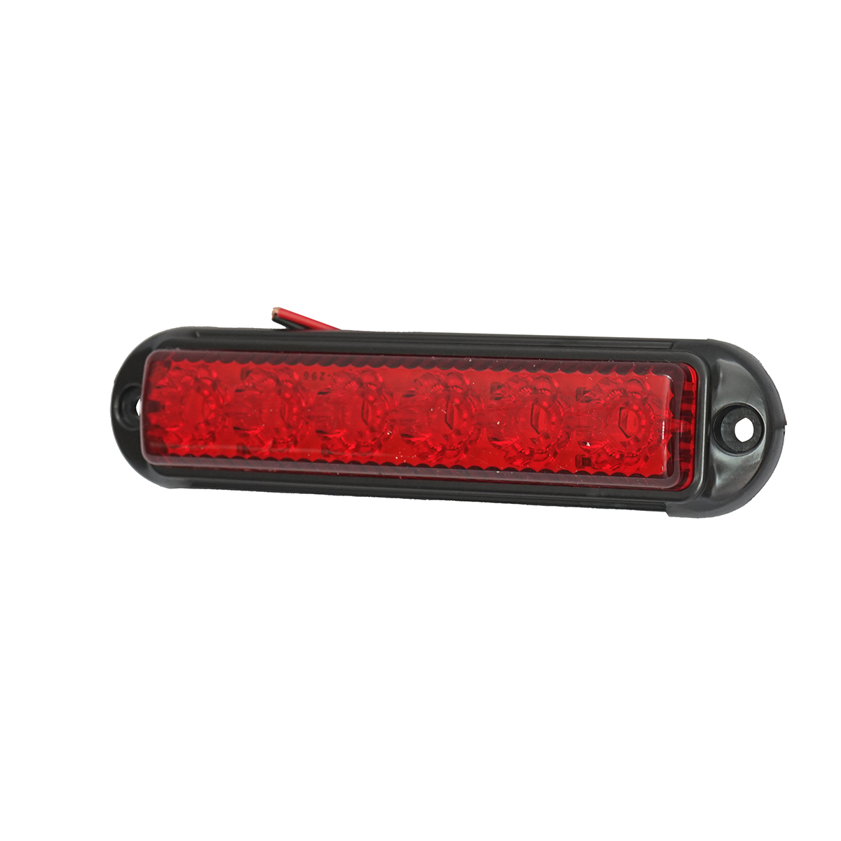 Lampa laterala gabarit LED 12-24V rosie 155x37mm, rama neagra Breckner Germany
