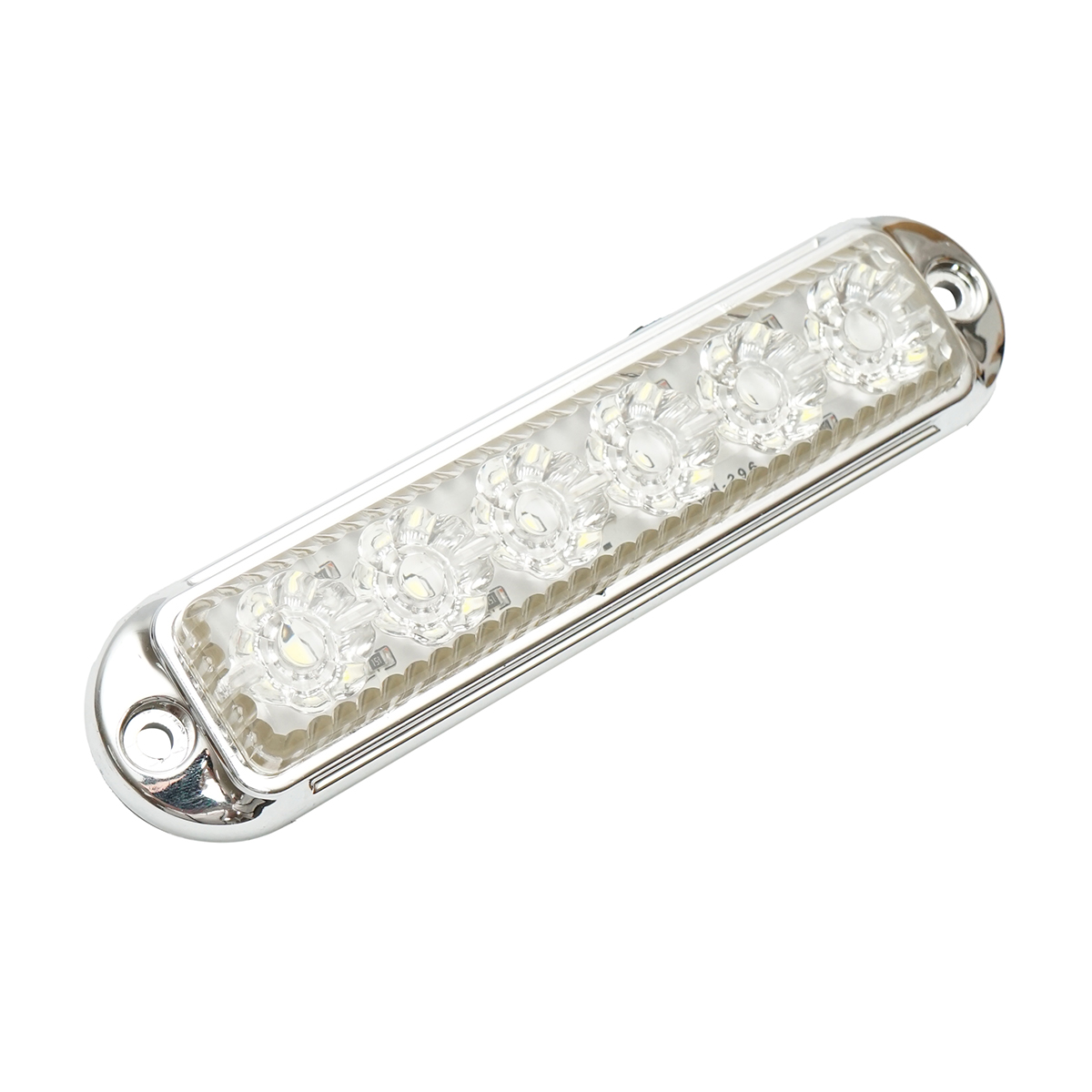 Lampa laterala gabarit LED 12-24V, alb 155x37mm, rama cromata Breckner Germany - imagine 3