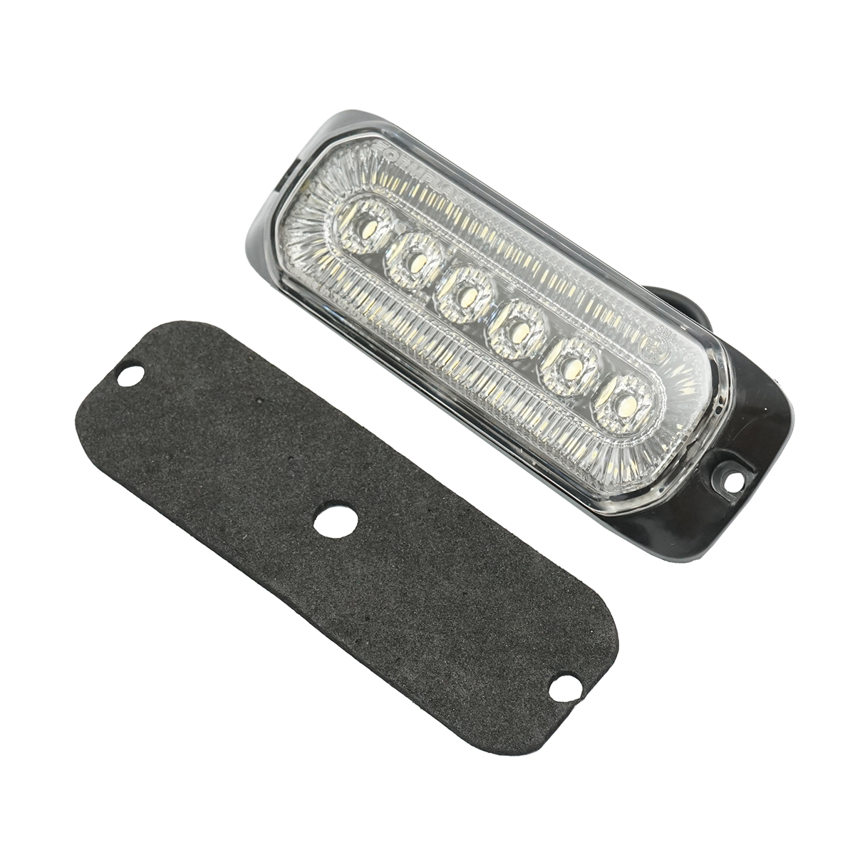 Lampa laterala gabarit LED 12-24V, alb  intermitent 132x46mm Breckner Germany - imagine 2