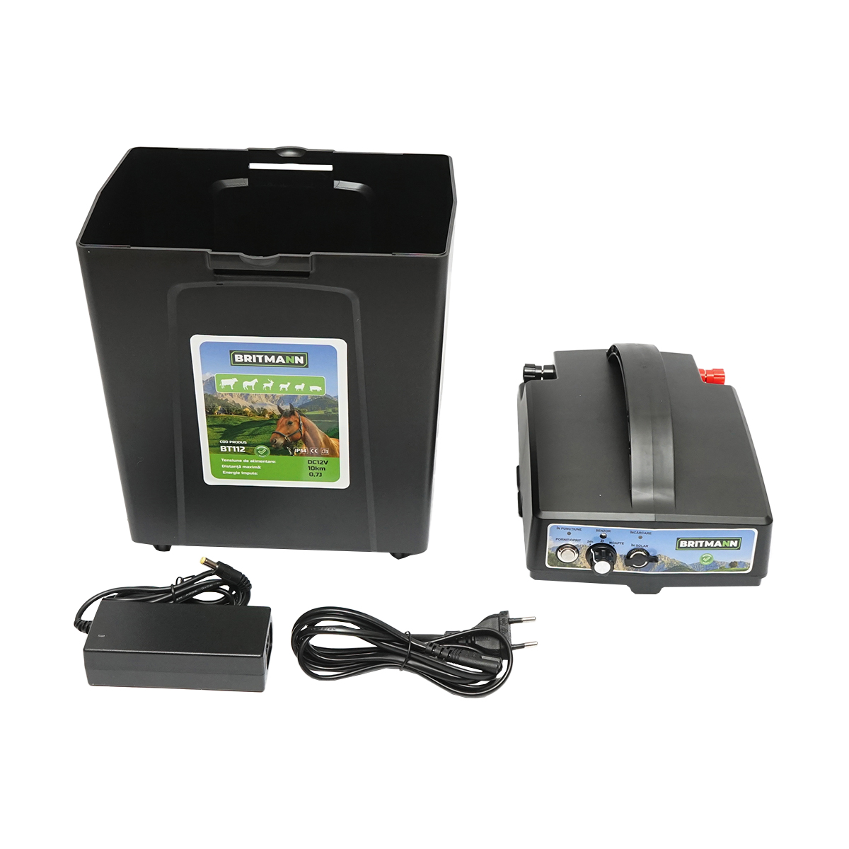 Aparat generator de impulsuri 0,7 Joule tensiune 12V gard electric Britmann - imagine 3