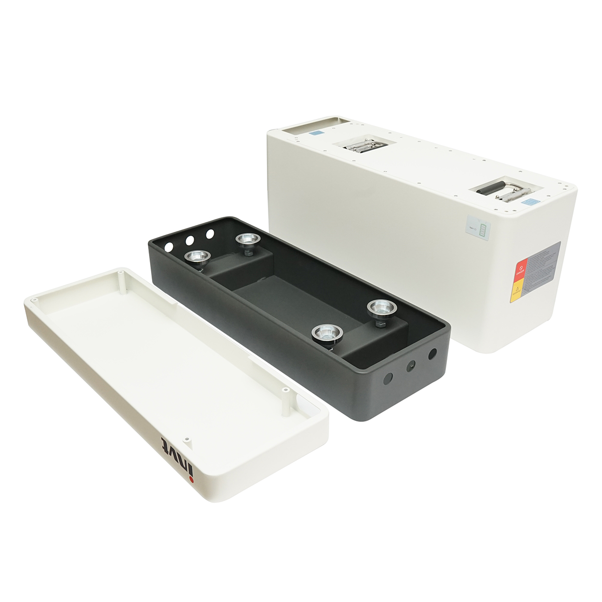 Sistem stocare modular cu baterie Li-ion LiFePO4 2.56KWh, 50Ah INVT pentru sisteme solare GRP2.56-SHV IP65 - imagine 2