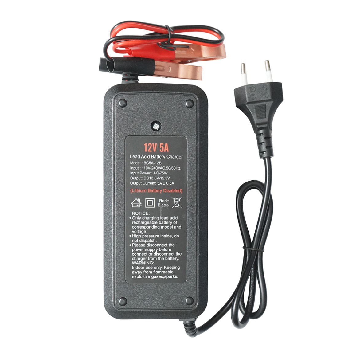 Redresor, incarcator baterie 12V, 5A auto/moto cu functie de reparare - imagine 4