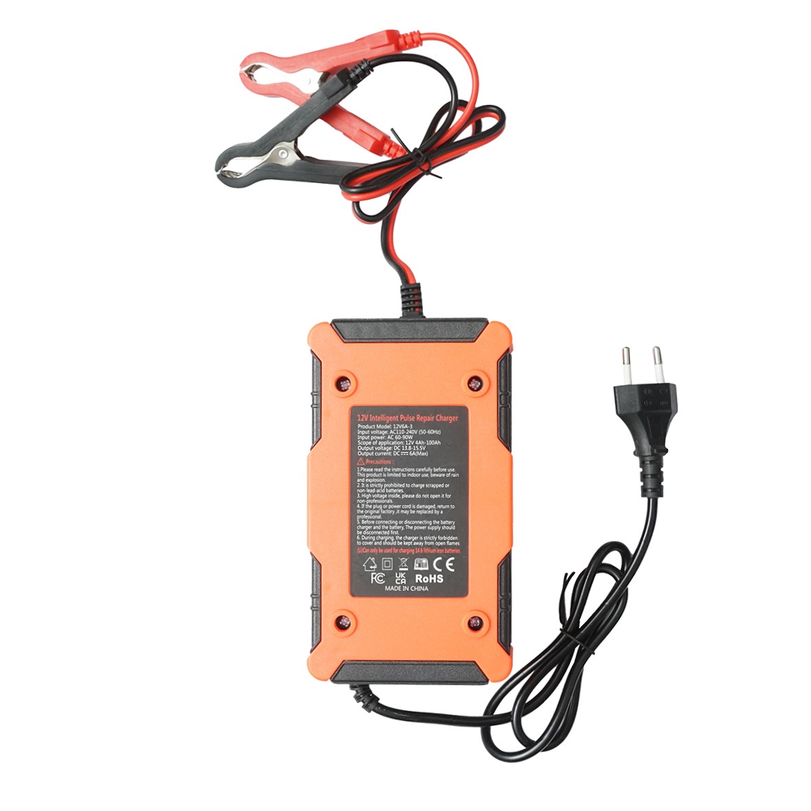 Redresor, incarcator digital baterie 12V, 6A plumb acid, lithium 4-100Ah cu functie de reparare inteligenta - imagine 4