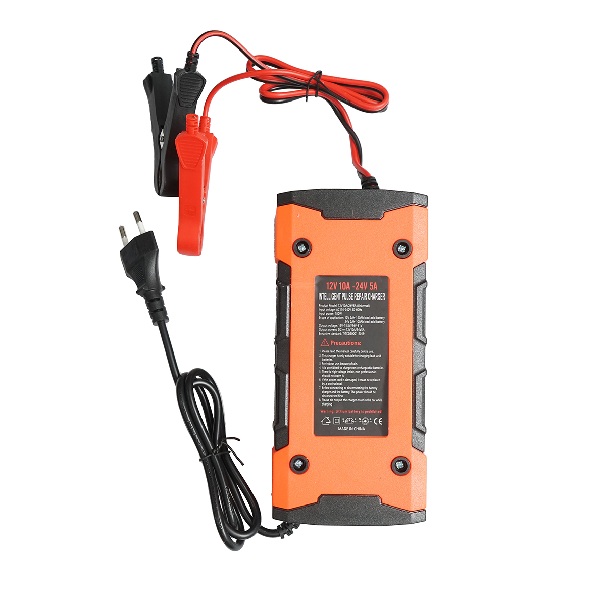 Redresor, incarcator digital baterie 12V 10A/24V 5A plumb acid, functie inteligenta reparare impuls - imagine 4