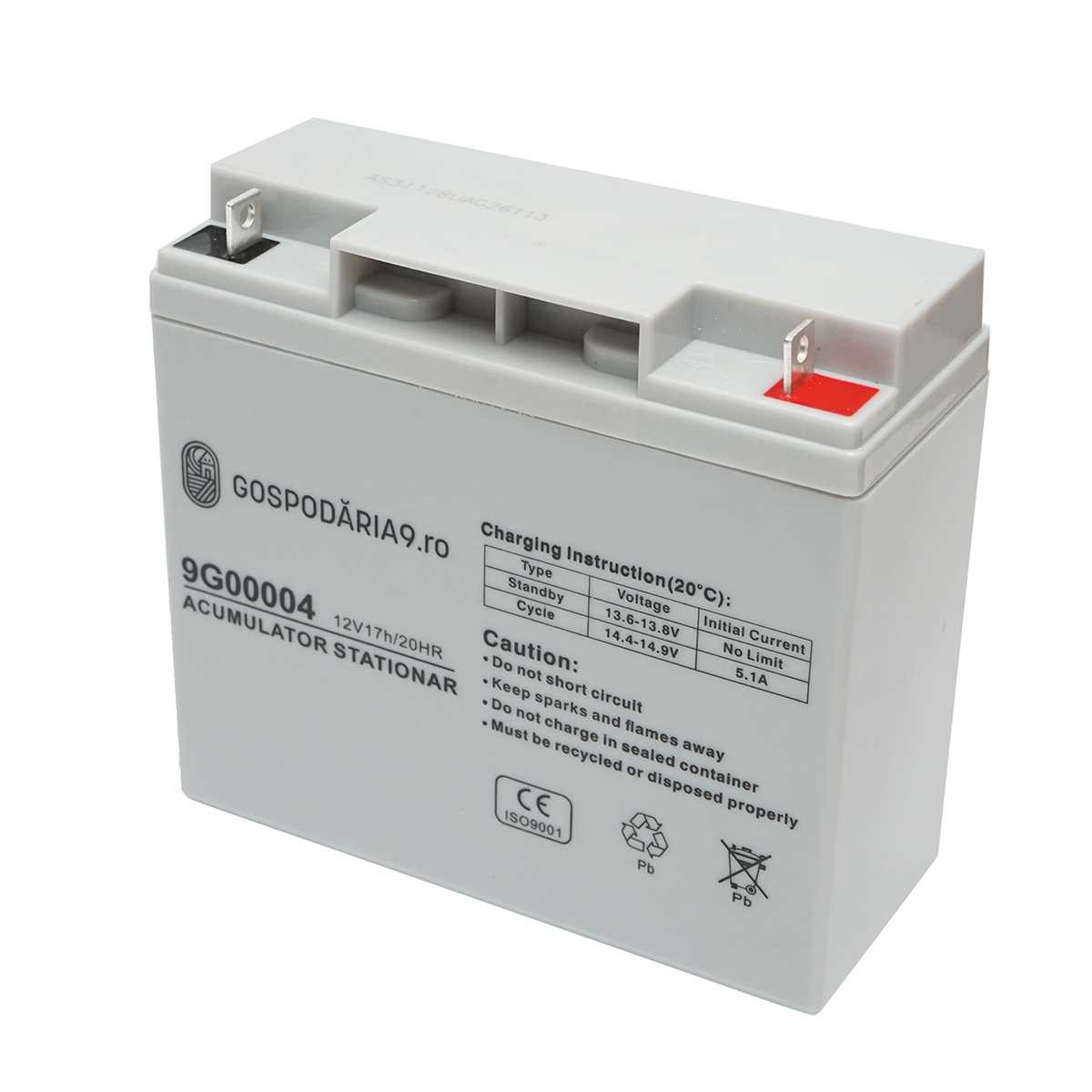 Baterie pentru panou solar 12V, 17Ah-20Hr Gospodaria 9 - imagine 2