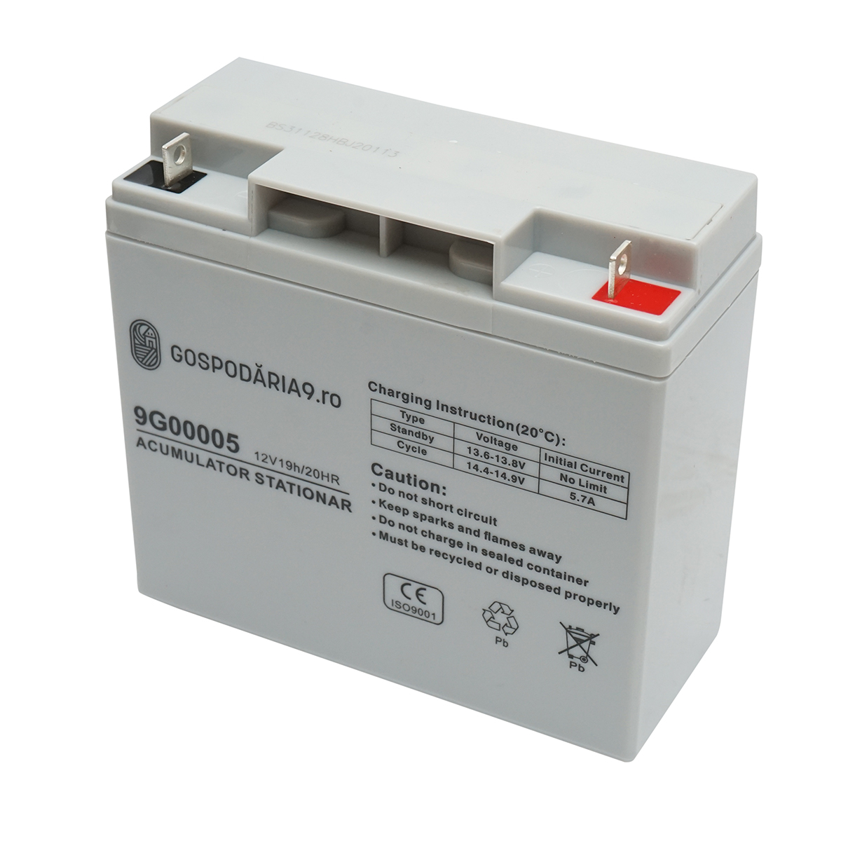 Baterie sistem solar cu gel 12V 19Ah 20HR, 182x77x167mm Gospodaria 9 - imagine 2