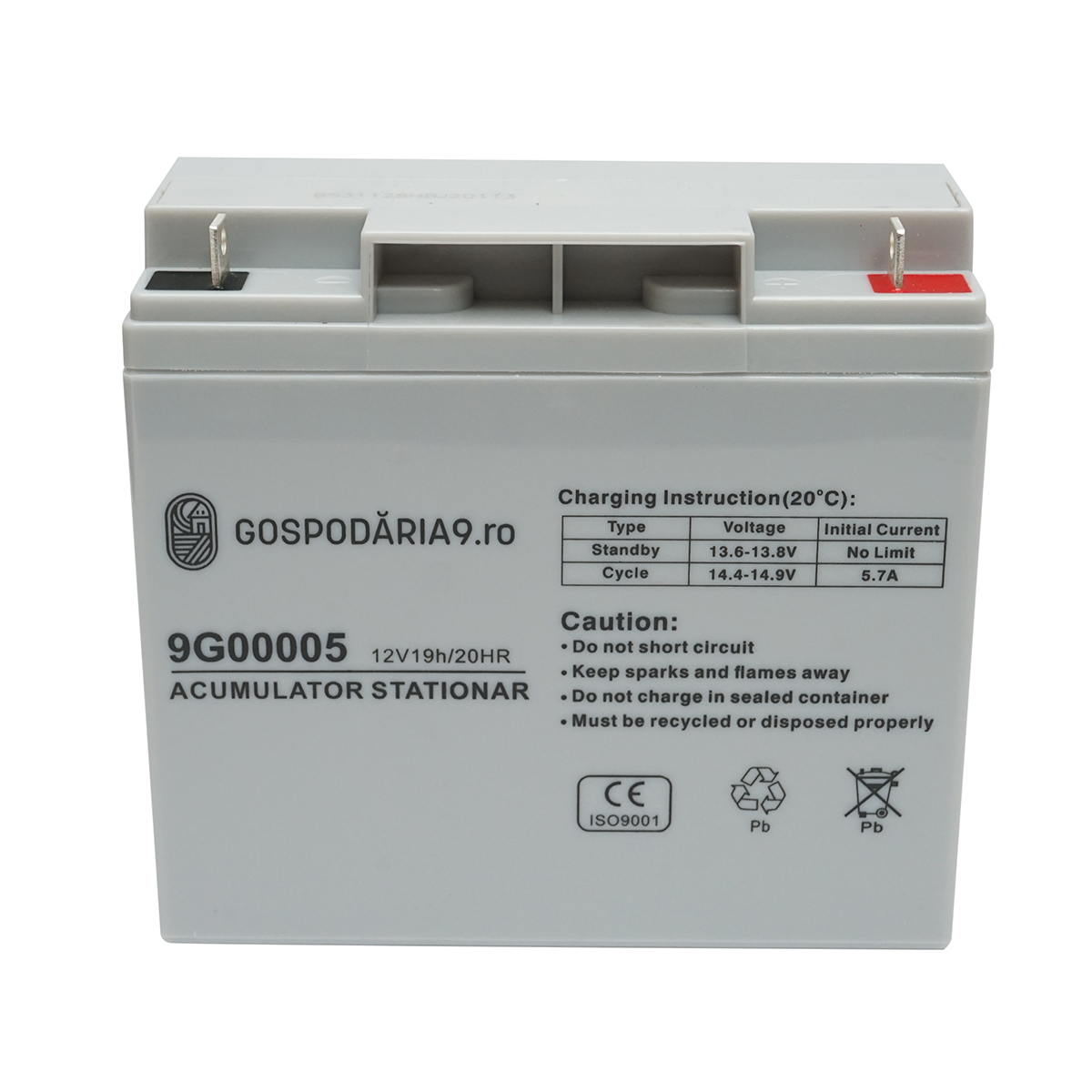 Baterie sistem solar cu gel 12V 19Ah 20HR, 182x77x167mm Gospodaria 9