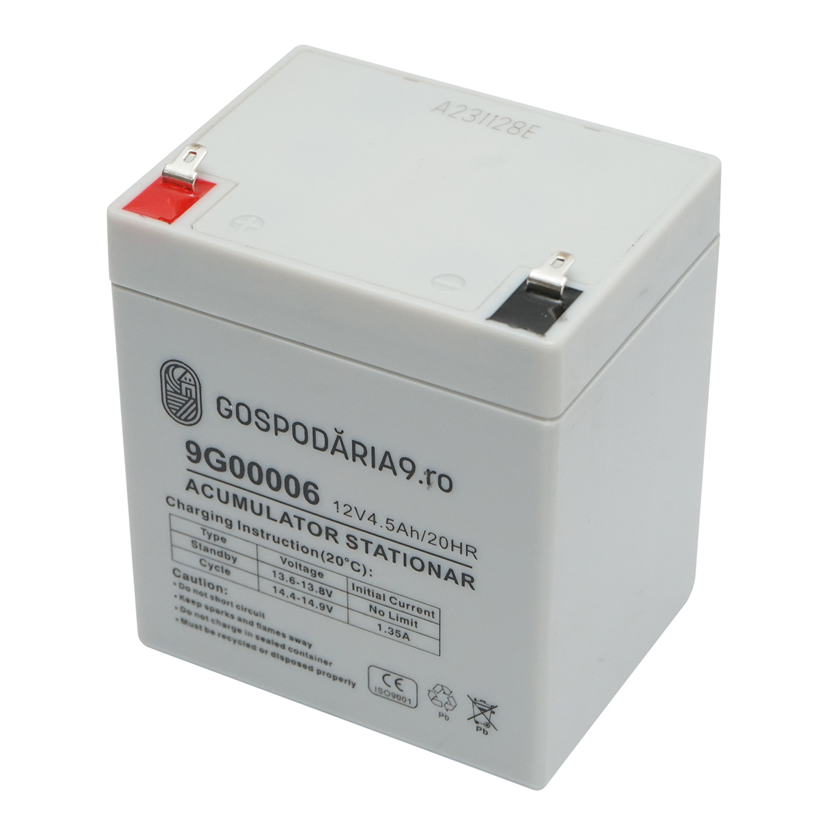 Baterie sistem solar cu gel 12V 4.5Ah 20HR, 90x70x101x107mm FC12-4.5 Gospodaria 9 - imagine 2
