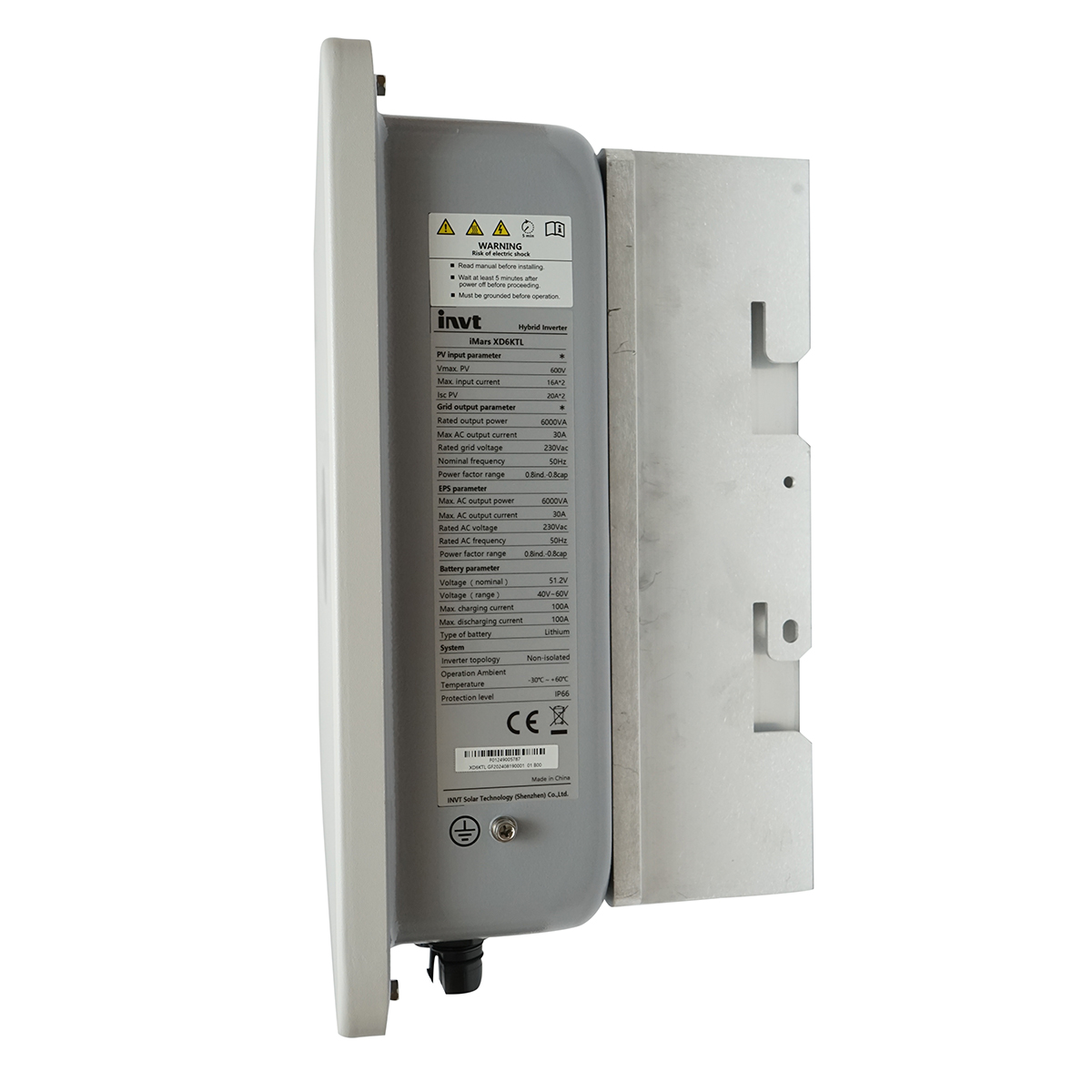 Invertor hibrid 6KW ON/OFF-GRID LCD WIFI, 2xMPPT, monofazic, prosumator iMars XD6KTL INVT - imagine 3