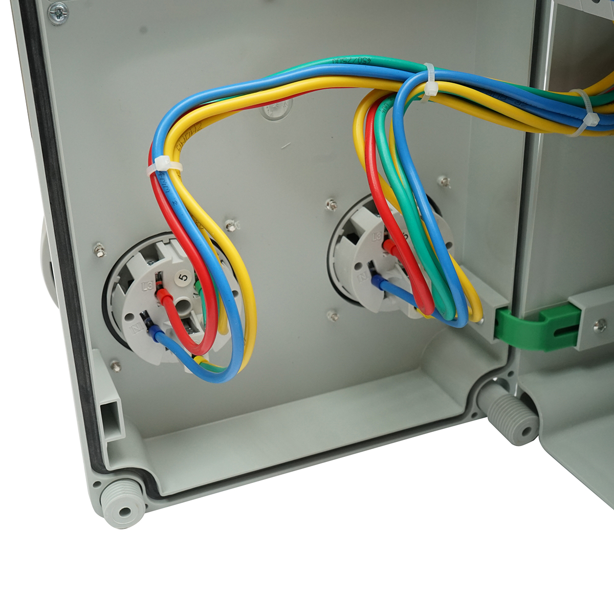 Tablou grup prize organizare santier 2x400V/32A, 6 module, 340x220x160mm IP67 SUNTREE - imagine 7