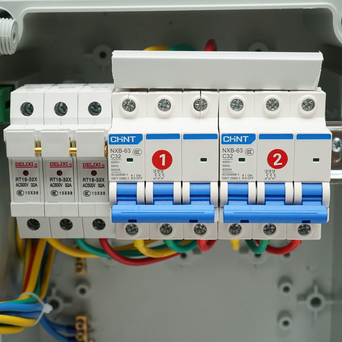 Tablou grup prize organizare santier 2x400V/32A, 6 module, 340x220x160mm IP67 SUNTREE - imagine 5