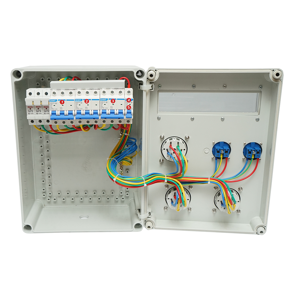 Tablou grup prize organizare santier 2x230V/16A, 3x400V/32A, 12 module 460x270x160mm IP44/IP67 SUNTREE - imagine 2