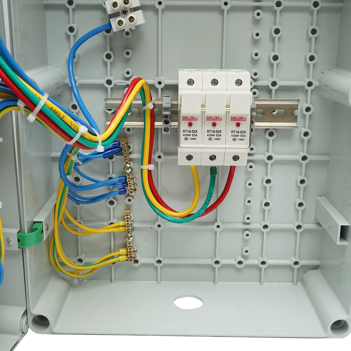 Tablou grup prize organizare santier 3x415V/32A, 3x250V/16A, 10 module, 540x360x180mm IP67 SUNTREE - imagine 4