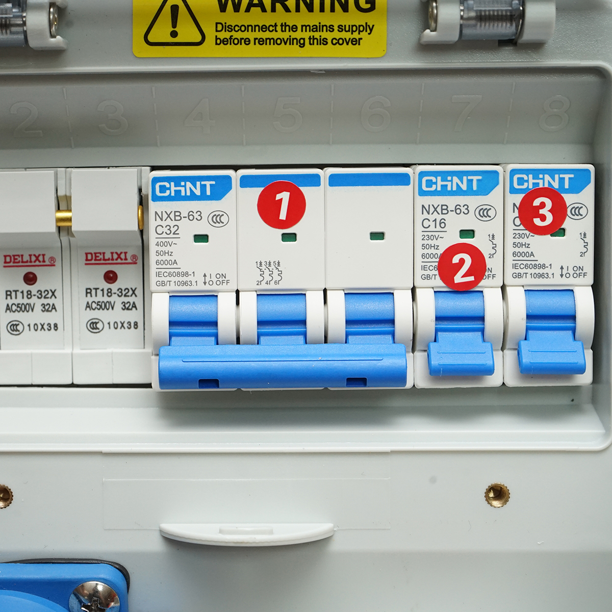 Tablou grup prize organizare santier 1x415V/32A, 2x230V/16A, 260x170x140mm IP44/IP66 SUNTREE - imagine 8