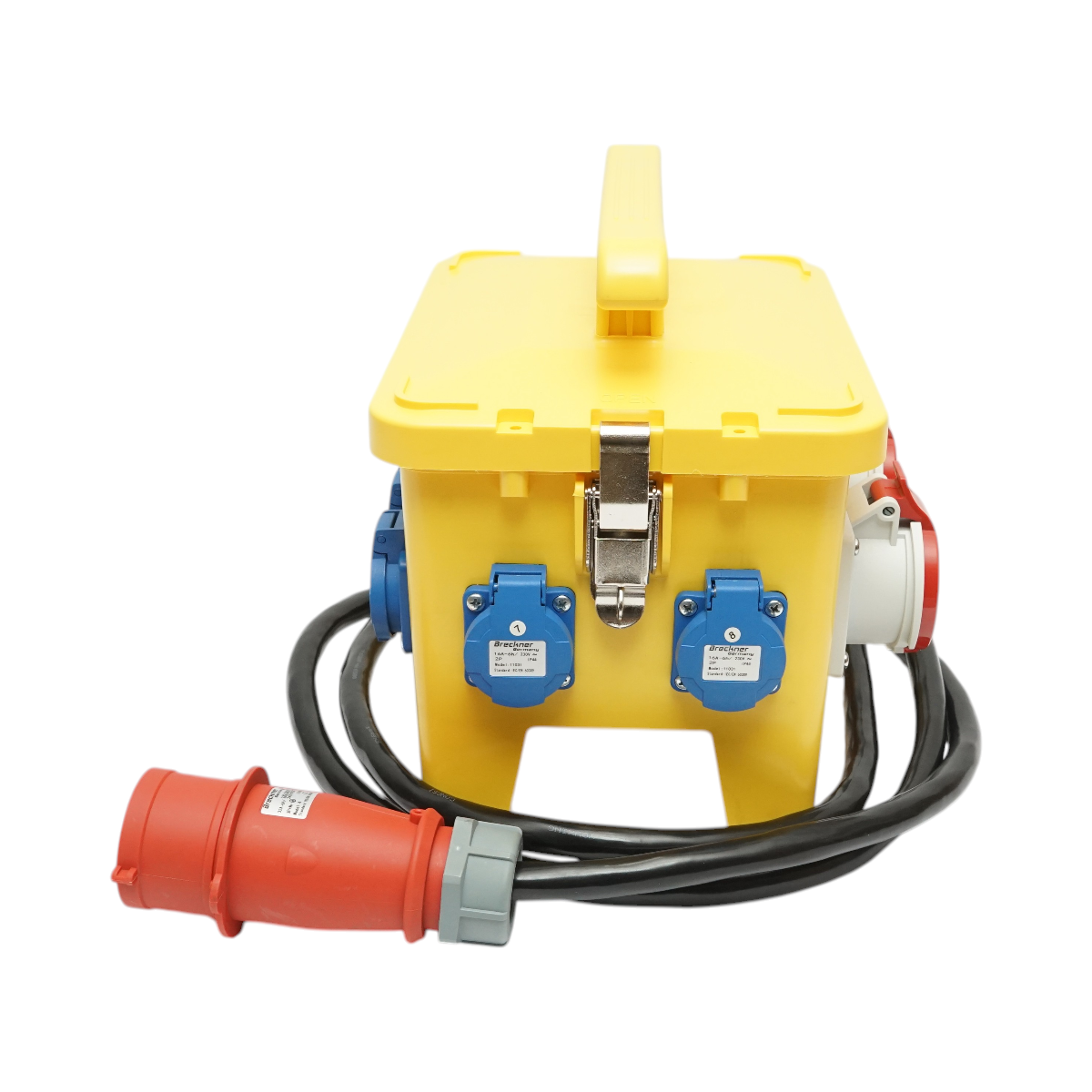 Tablou grup prize organizare santier portabil 2x415V/16A, 6x230V/16A, 300x230x287mm IP44/IP54 Breckner Germany - imagine 4