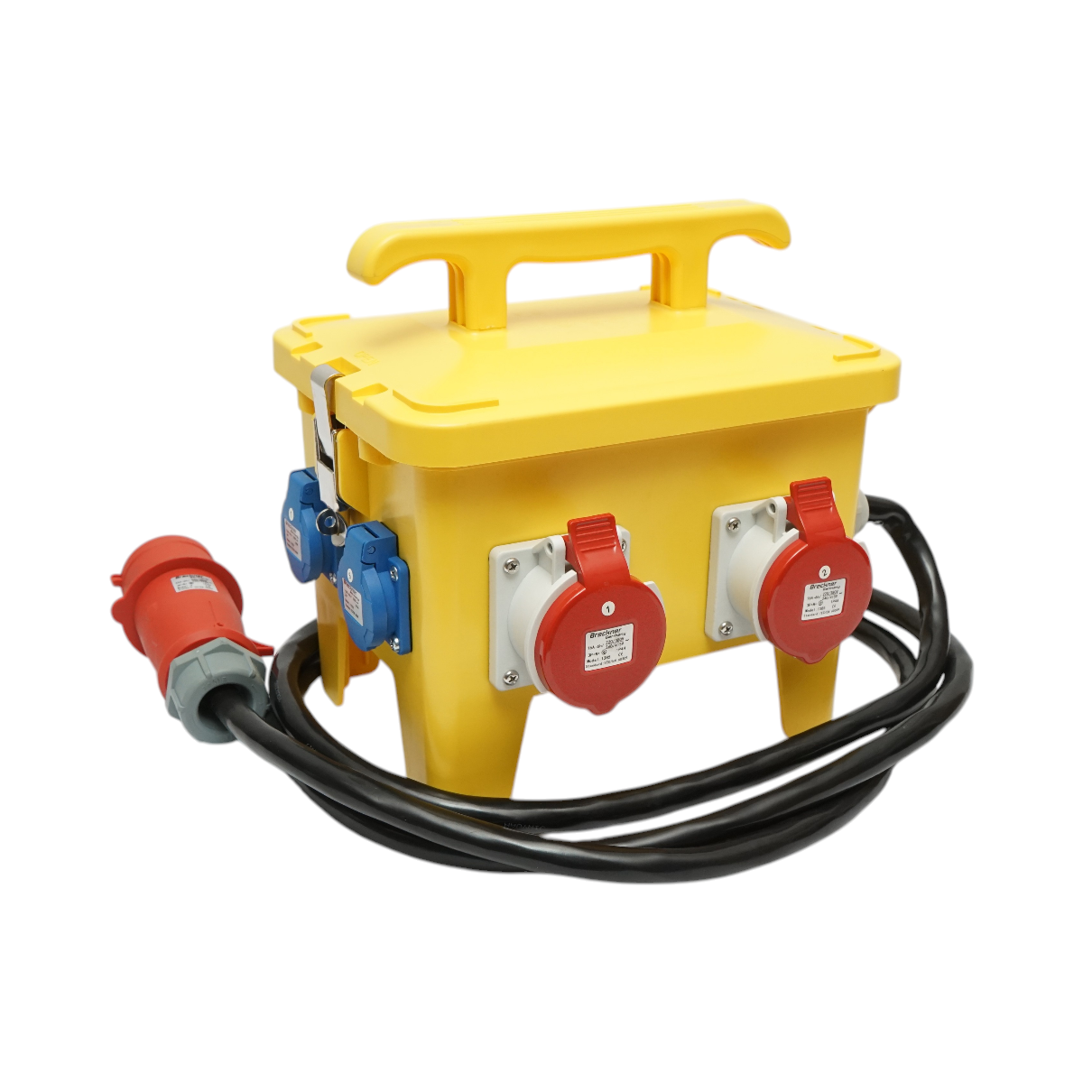 Tablou grup prize organizare santier portabil 2x415V/16A, 6x230V/16A, 300x230x287mm IP44/IP54 Breckner Germany - imagine 3