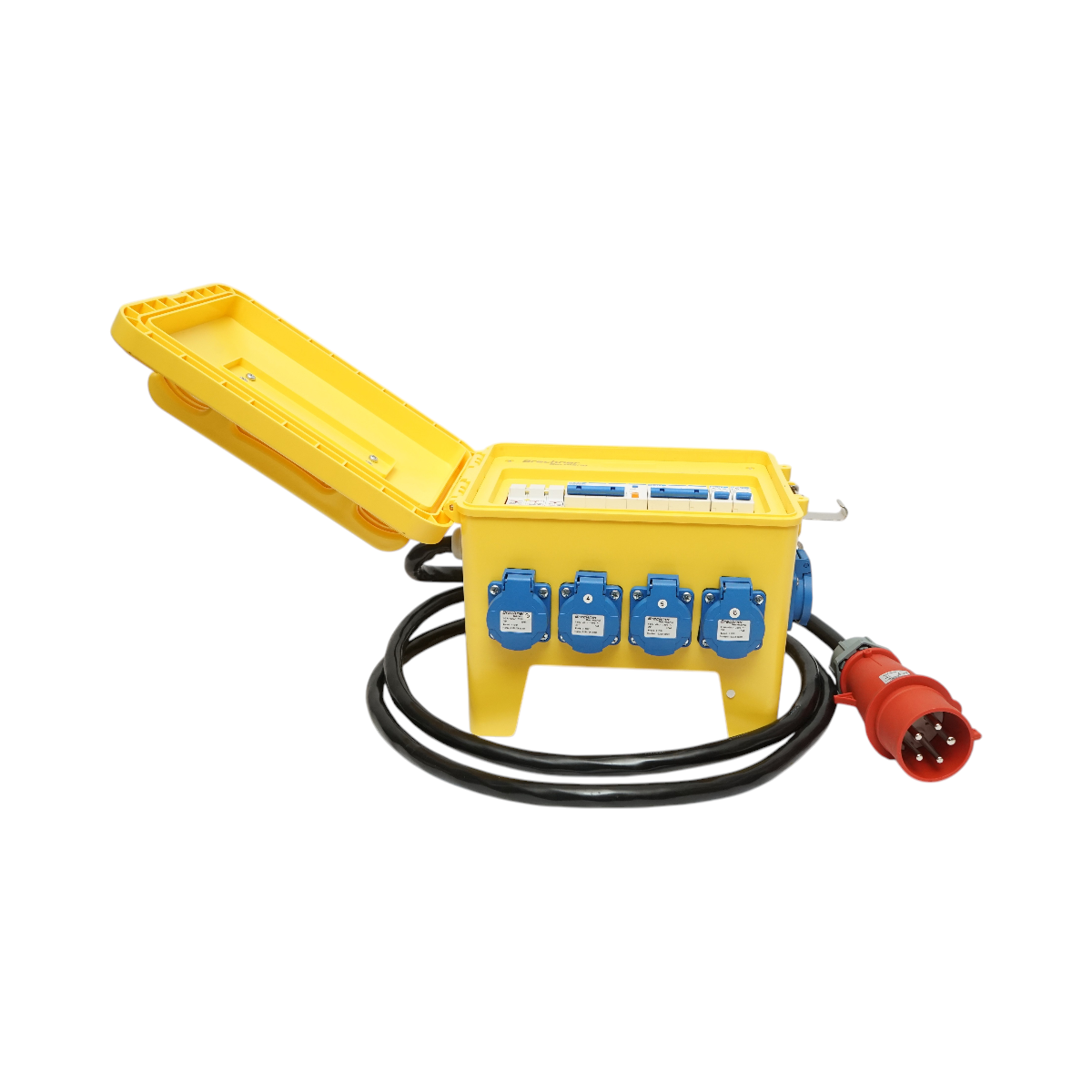 Tablou grup prize organizare santier portabil 2x415V/16A, 6x230V/16A, 300x230x287mm IP44/IP54 Breckner Germany - imagine 5