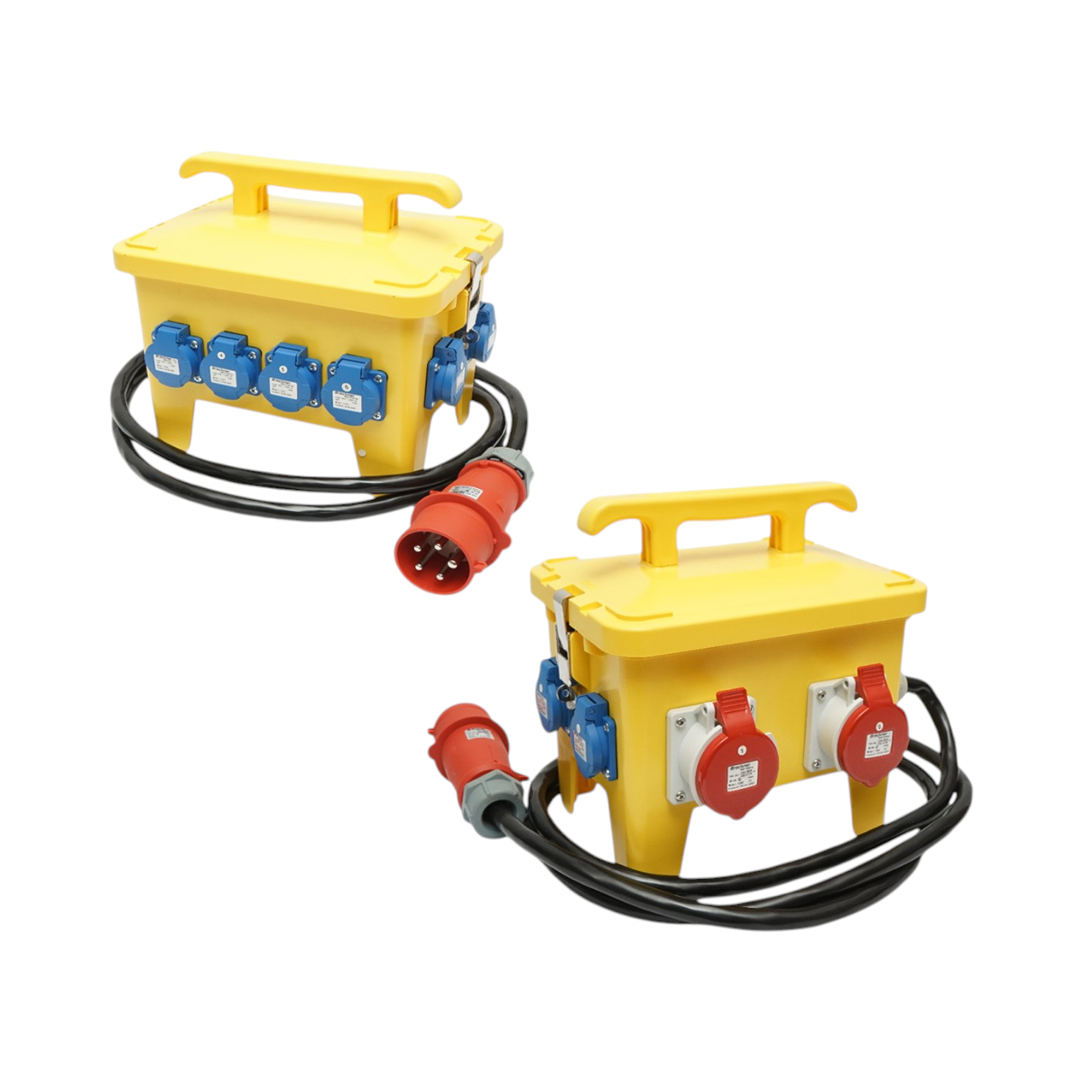 Tablou grup prize organizare santier portabil 2x415V/16A, 6x230V/16A, 300x230x287mm IP44/IP54 Breckner Germany