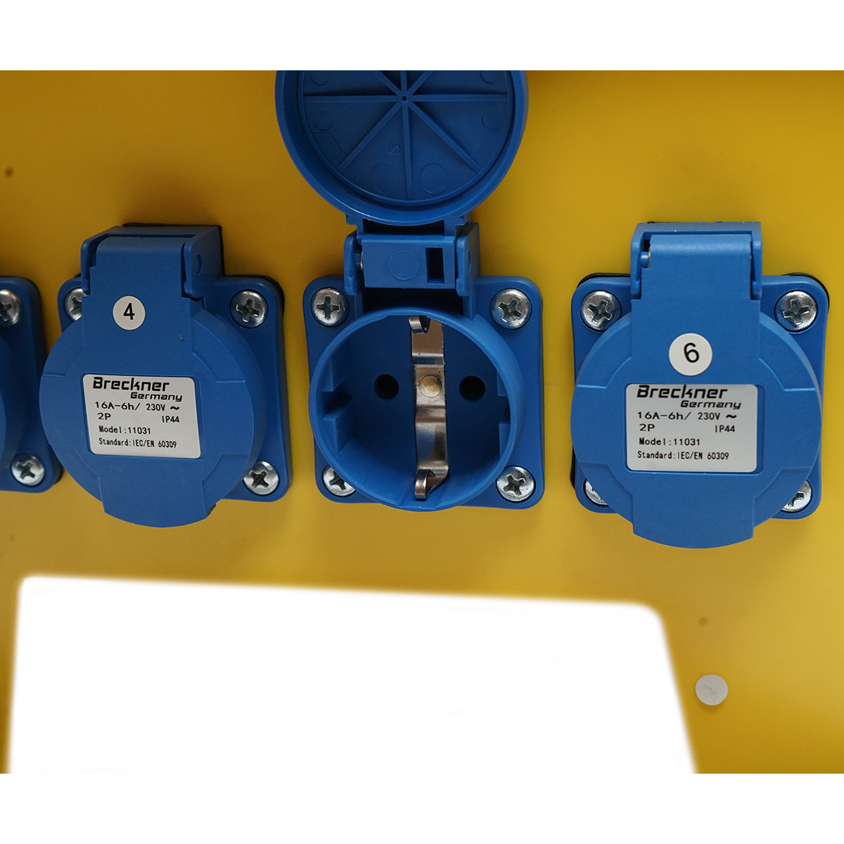 Tablou grup prize organizare santier portabil 2x415V/16A, 6x230V/16A, 300x230x287mm IP44/IP54 Breckner Germany - imagine 7