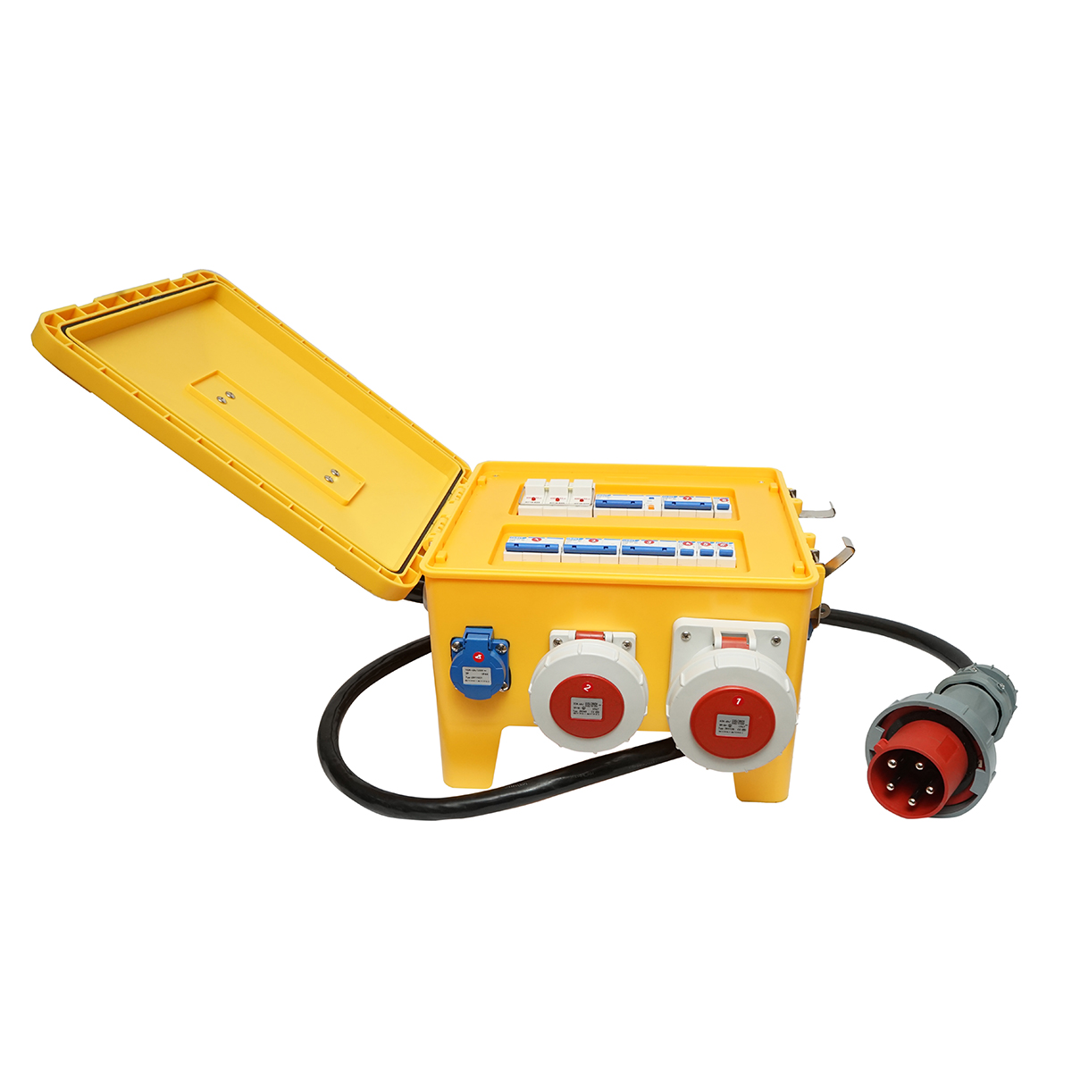 Tablou grup prize organizare santier portabil 2x415V/16A, 4x230V/16A, 1x415V/32A, 1x415V/63A, 370x340x330mm IP44/IP67 SUNTREE - imagine 4