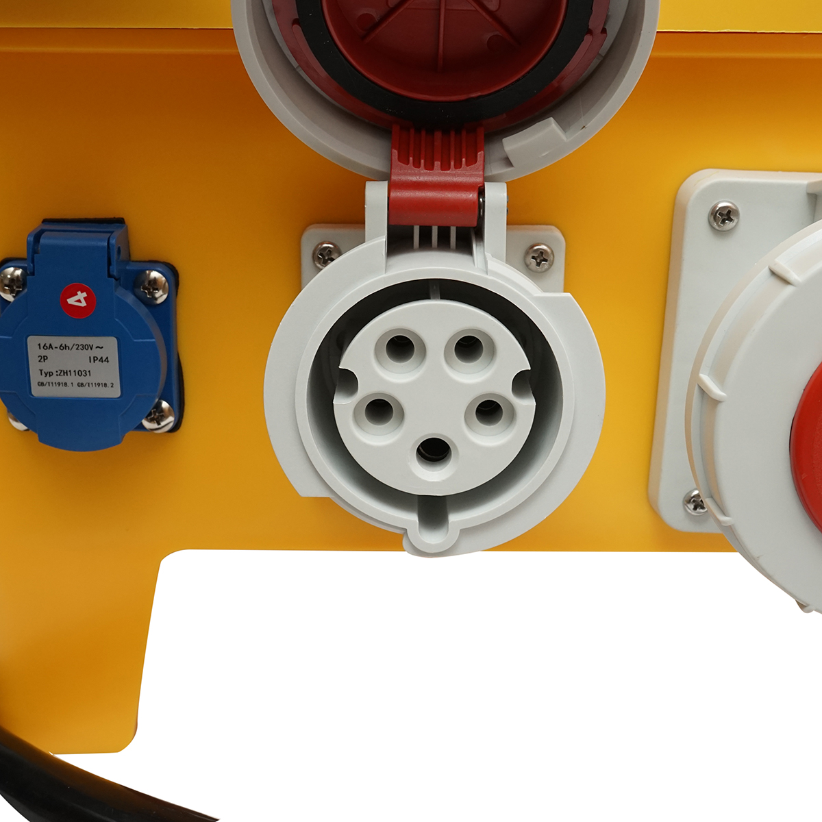 Tablou grup prize organizare santier portabil 2x415V/16A, 4x230V/16A, 1x415V/32A, 1x415V/63A, 370x340x330mm IP44/IP67 SUNTREE - imagine 6