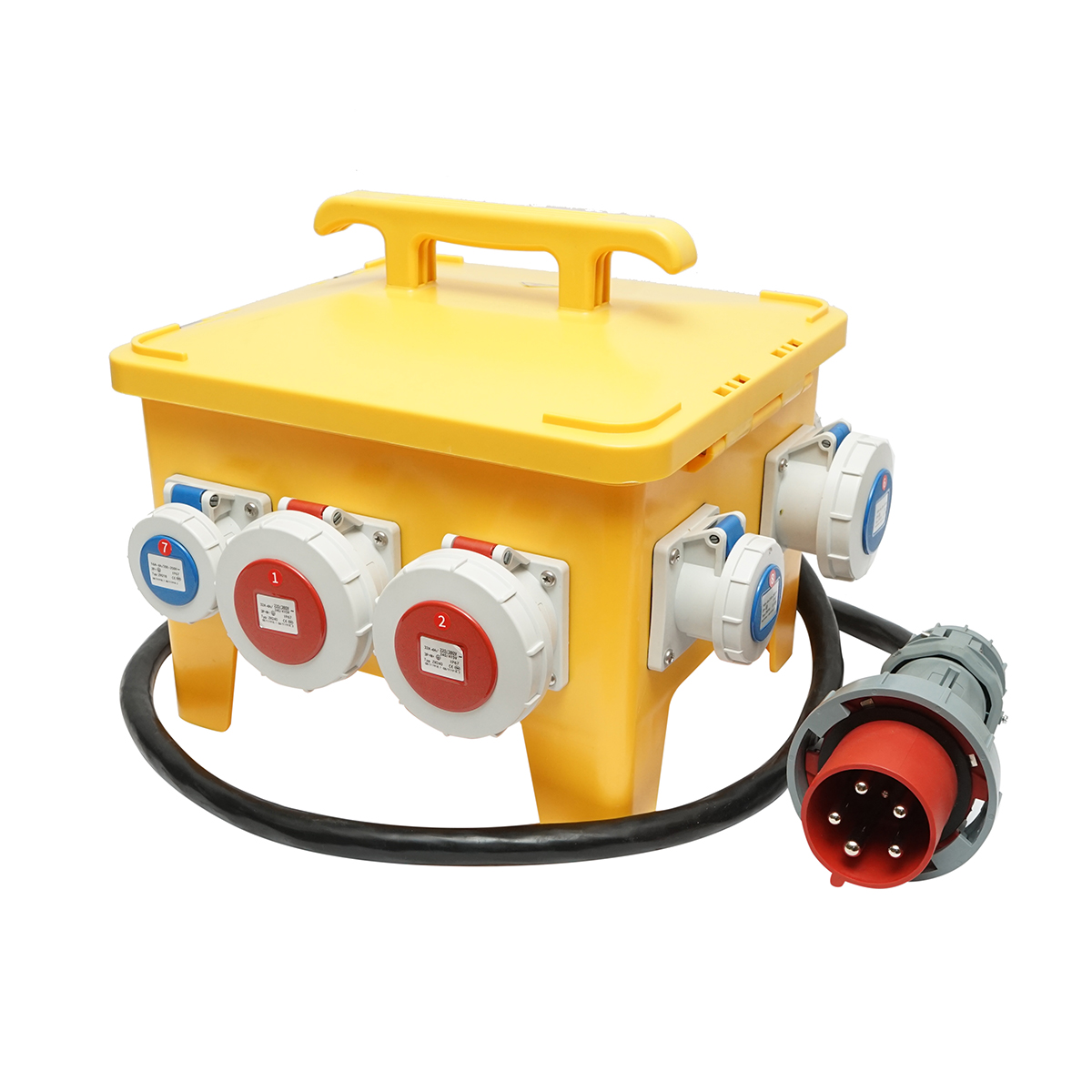 Tablou grup prize organizare santier portabil 2x415V/16A, 2x415V/32A, 2x250V/16A, 2x250V/32A, 370x340x330mm IP54/IP67 SUNTREE