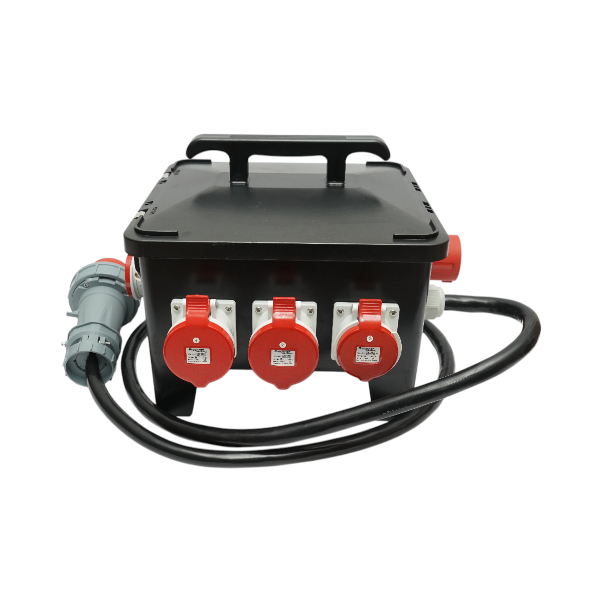 Tablou grup prize organizare santier portabil 2x415V/16A, 2x415V/32A, 4x250V/16A, 370x340x330mm IP44/IP54 Breckner Germany - imagine 4