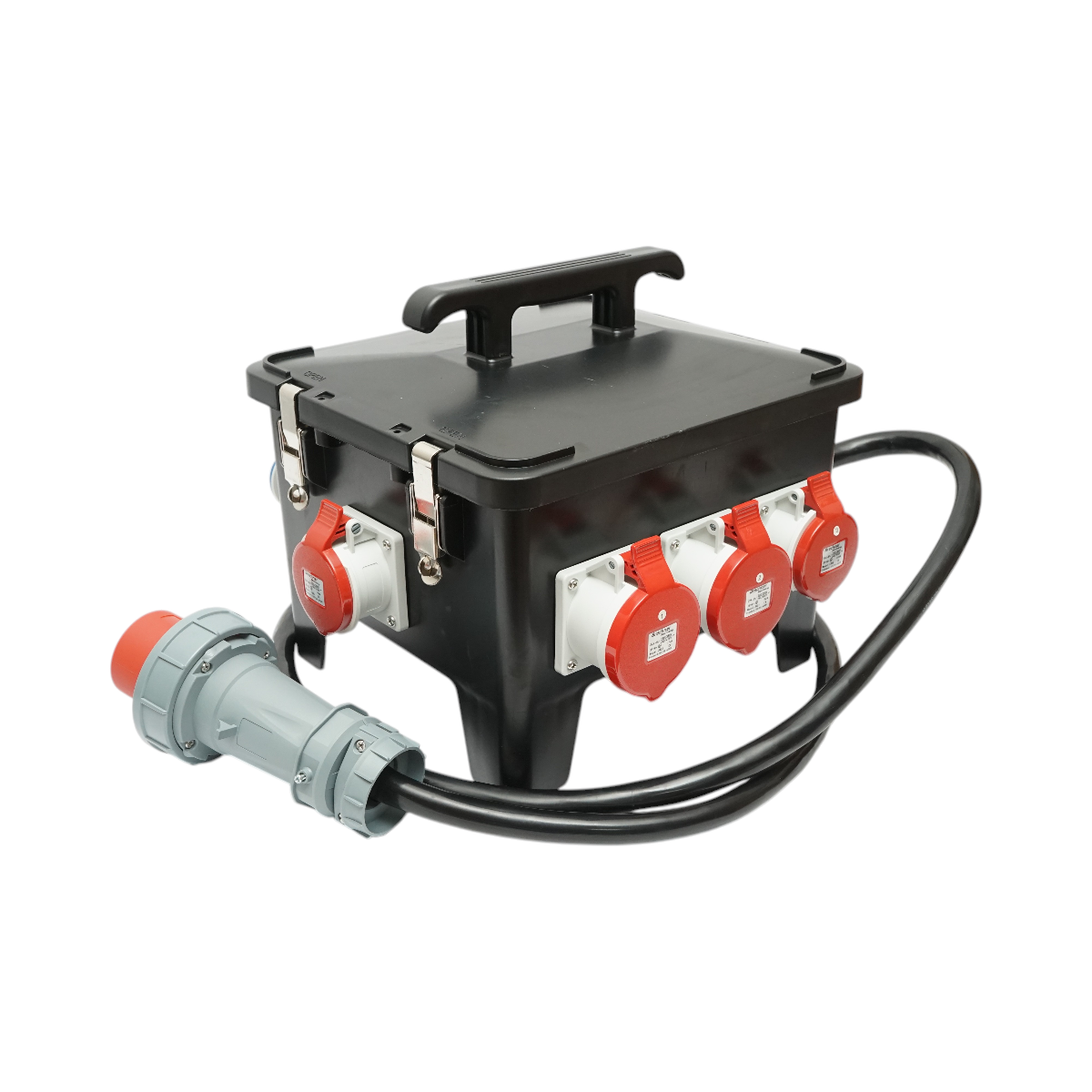 Tablou grup prize organizare santier portabil 2x415V/16A, 2x415V/32A, 4x250V/16A, 370x340x330mm IP44/IP54 Breckner Germany - imagine 3