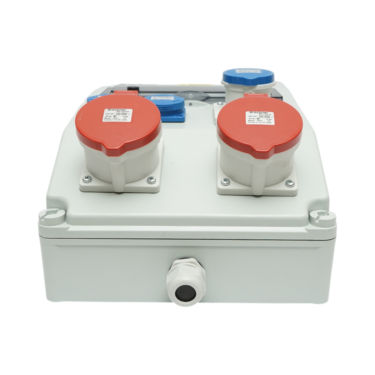 Tablou grup prize organizare santier 2x415V/32A, 1x250V/16A, 2x230V/16A, 380x280x150mm IP44/IP67 Breckner Germany - imagine 5