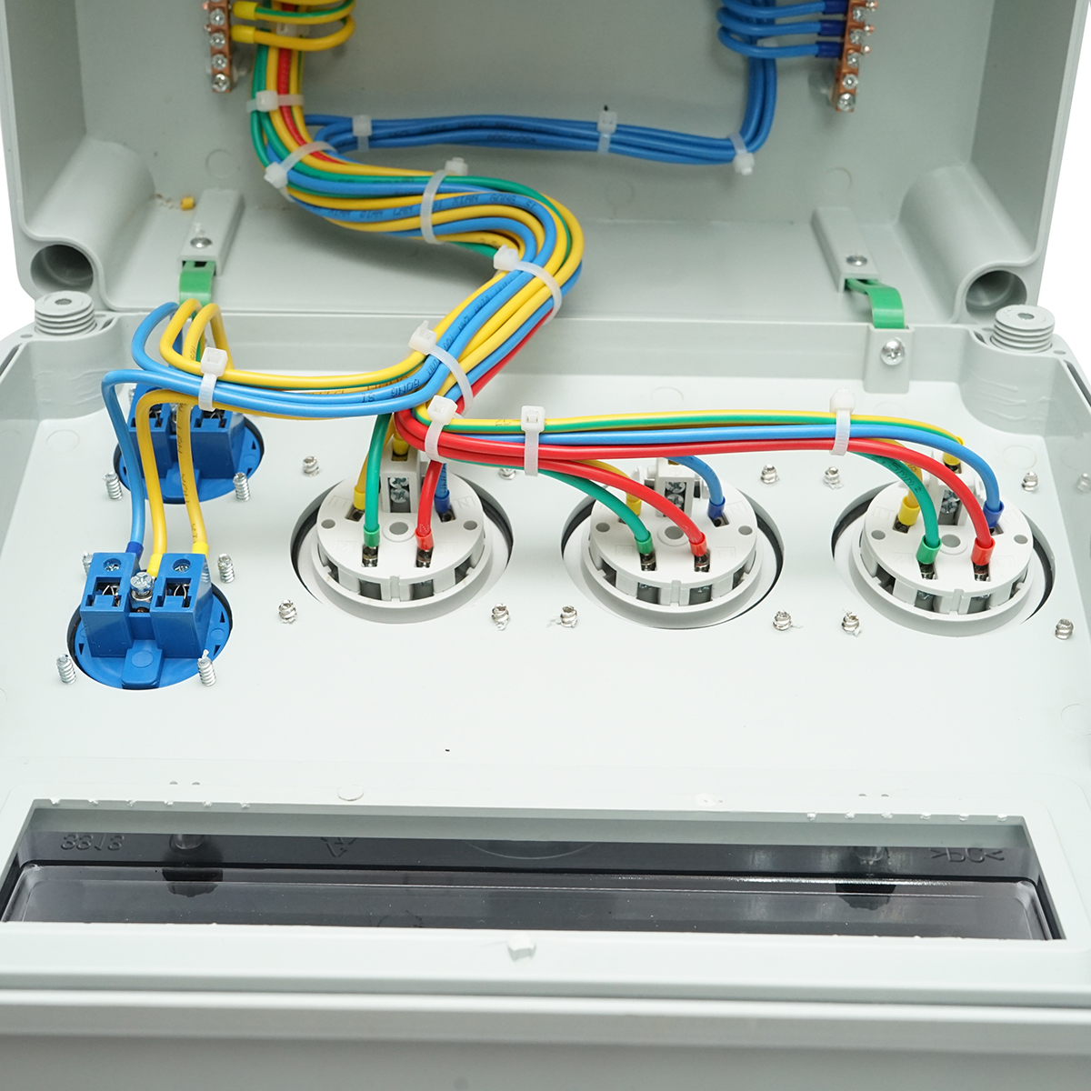 Tablou grup prize organizare santier 2x230V/16A, 3x415V/16A, 330x330x170mm IP44/IP67 SUNTREE - imagine 10