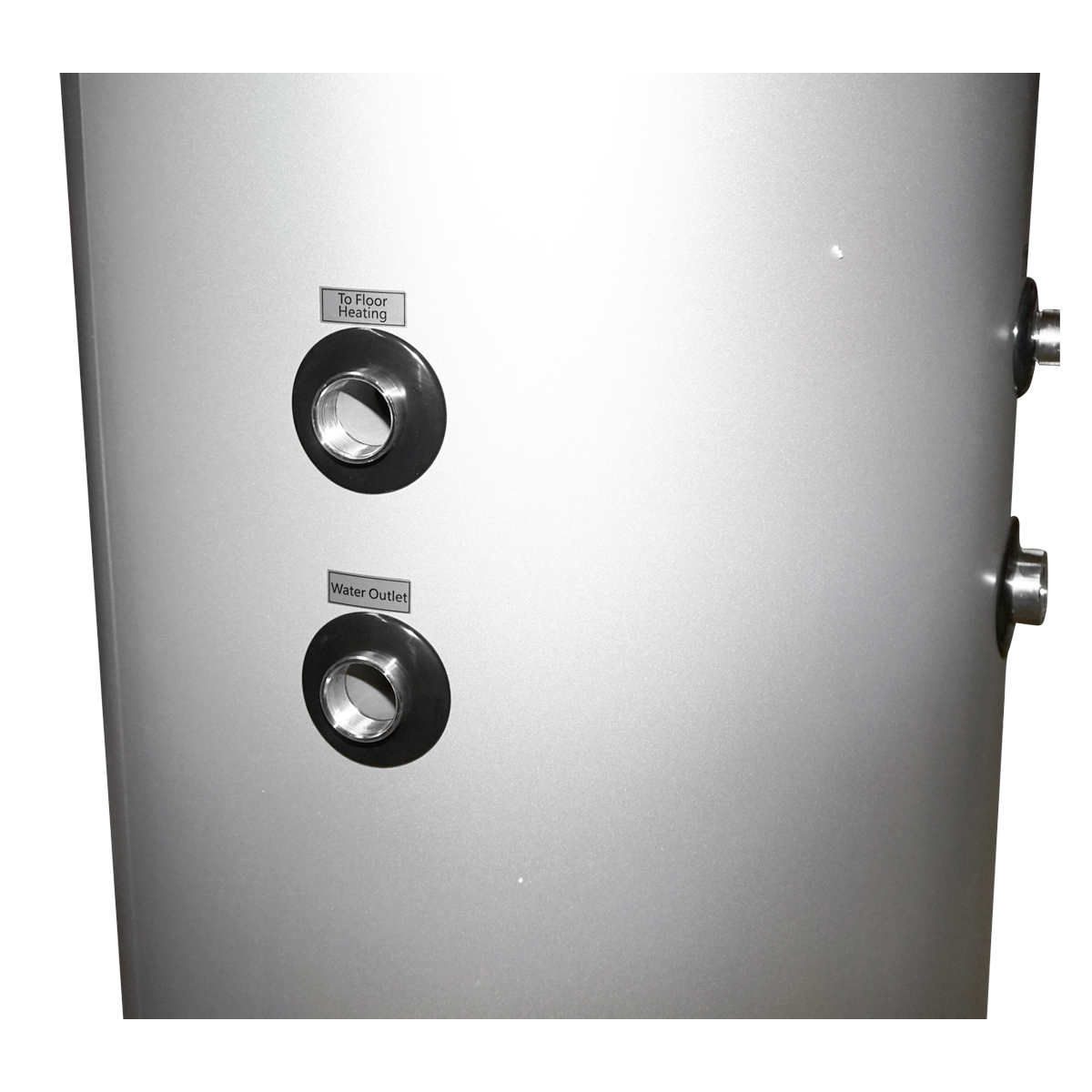 Puffer, boiler apa calda 150L presurizat 3KW pentru pompe de caldura 470x1470mm SPRSUN - imagine 3