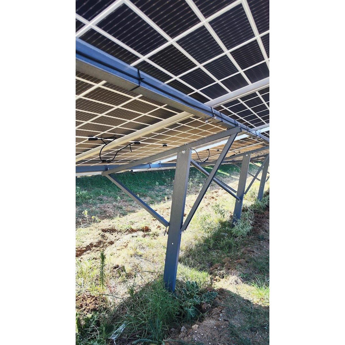 Sistem complet montare, structura pe sol batut pentru 20PV 11 KW panouri solare fotovoltaice 550-575W - imagine 3