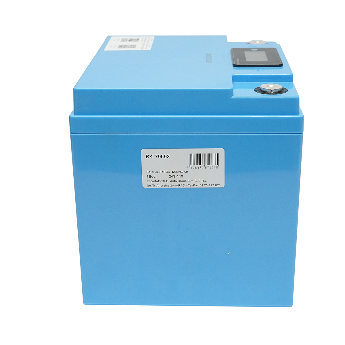 Baterie Li-ion LiFePO4 12.8V, 50Ah cu BMS, Bluetooth, LCD display si protectie temperatura Breckner Germany - imagine 4