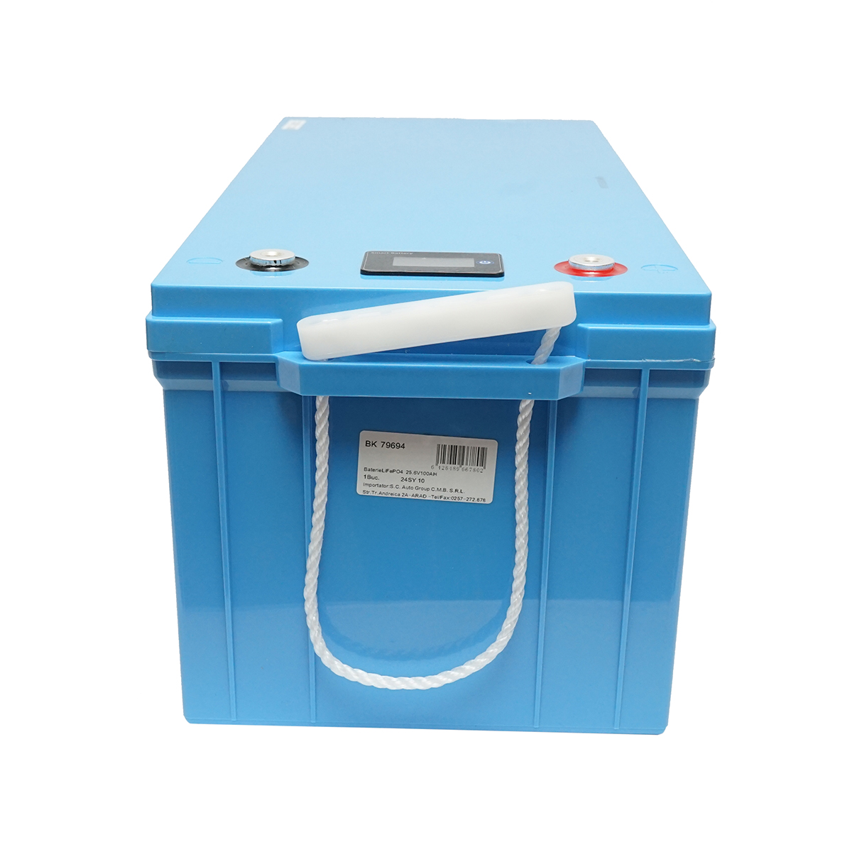 Baterie Li-ion LiFePO4 25.6V, 100Ah cu BMS, Bluetooth, LCD display si protectie temperatura Breckner Germany - imagine 4