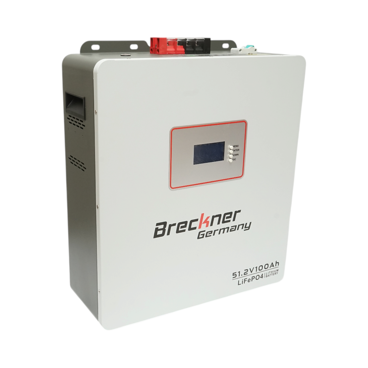 Baterie Li-ion LiFePO4 5.12KWh, 51.2V, 100Ah cu BMS, Bluetooth, LCD display si protectie temperatura Breckner Germany - imagine 2