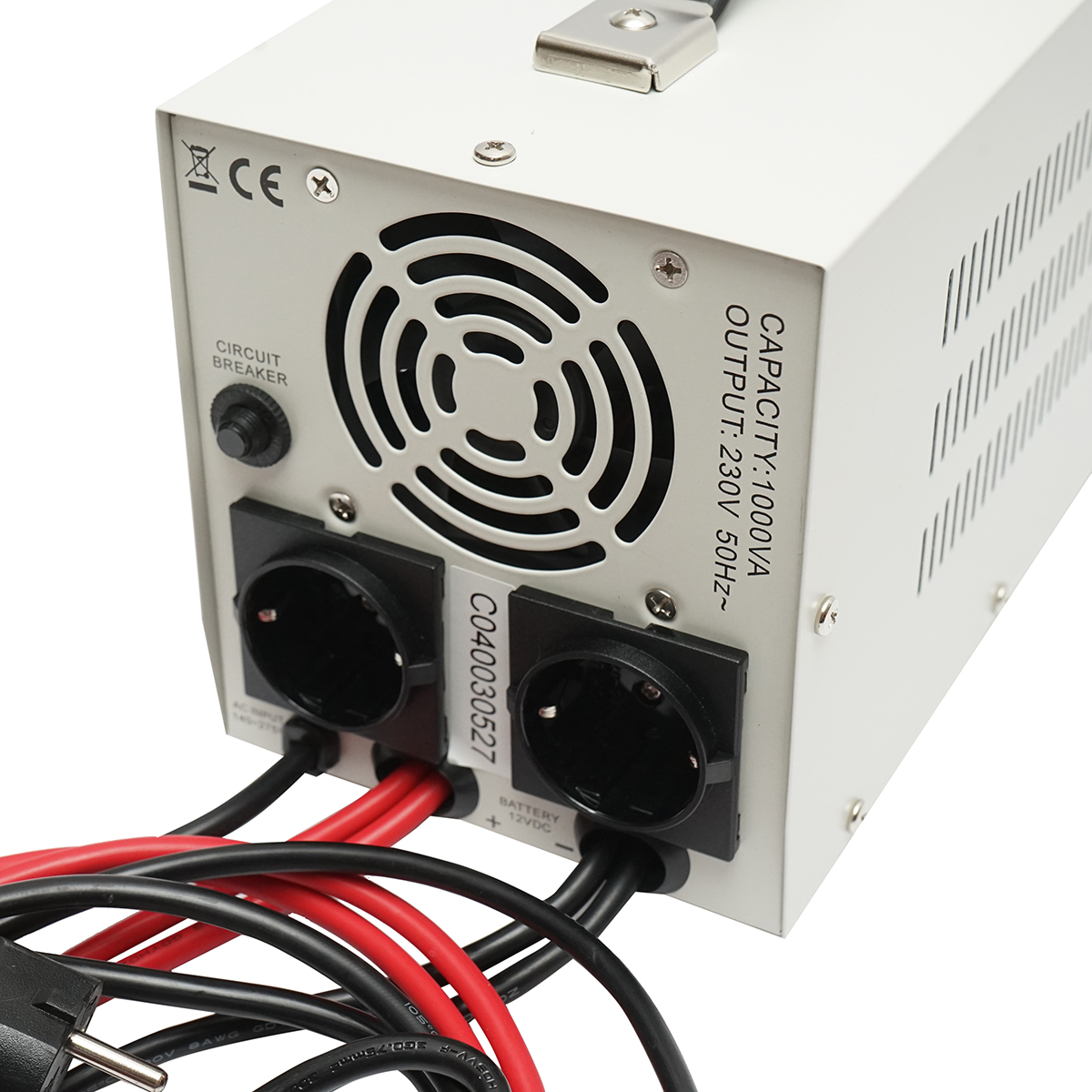 UPS cu invertor centrala termica 700W/1000VA, unda sinusoidala pura 12V/230V, 2 prize schuko, afisaj LCD, AVR Breckner Germany - imagine 5