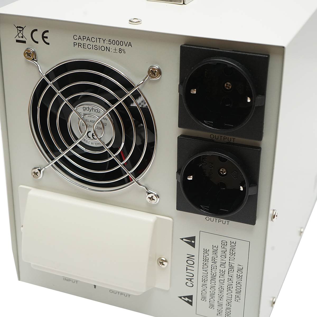 Stabilizator automat de tensiune 5000VA, 140-260V cu releu monofazat, 2 prize schuko 230V, afisaj LCD Breckner Germany - imagine 5