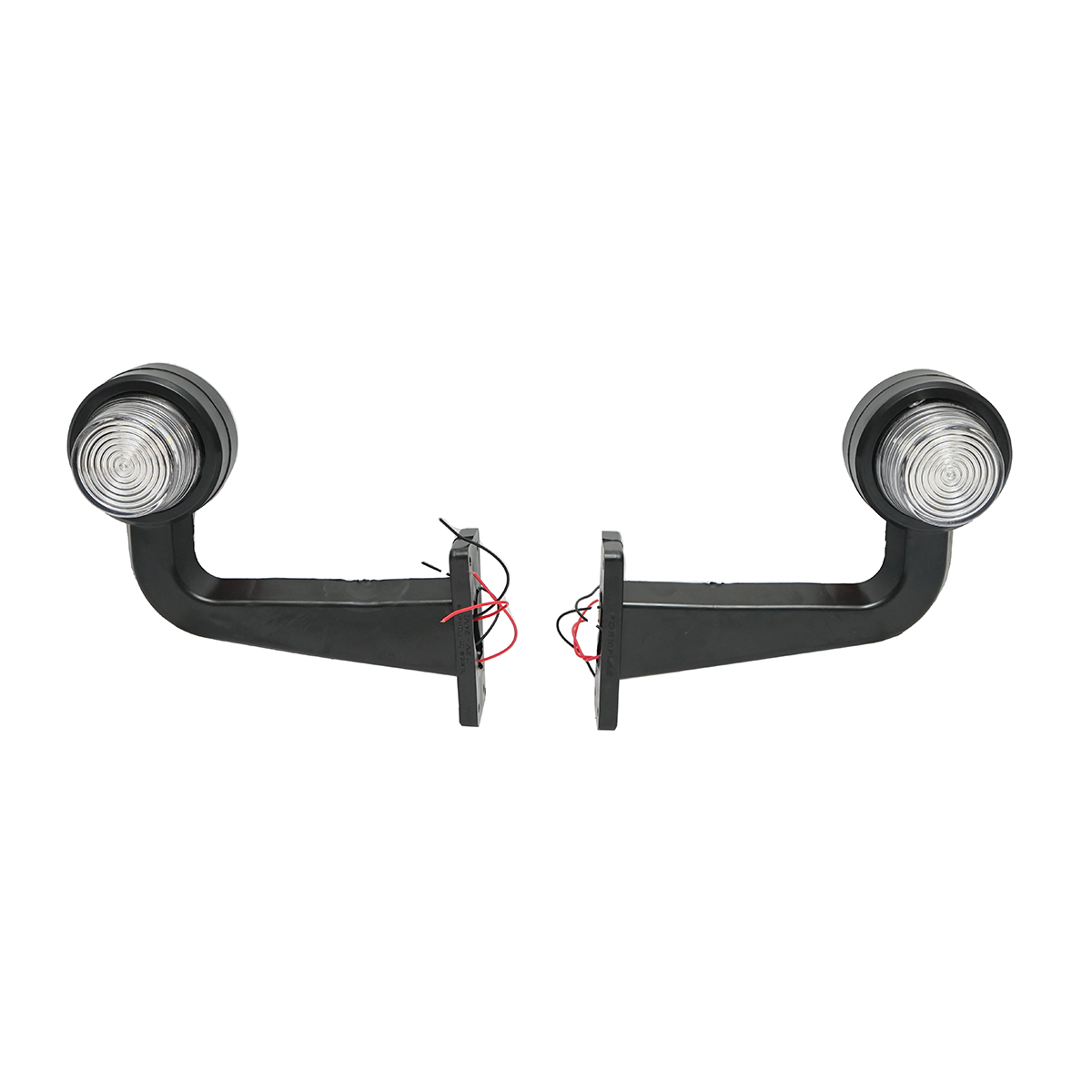 Set lampi laterale gabarit LED cu brat 12-24V, rosu-alb FR0157 Breckner Germany - imagine 2