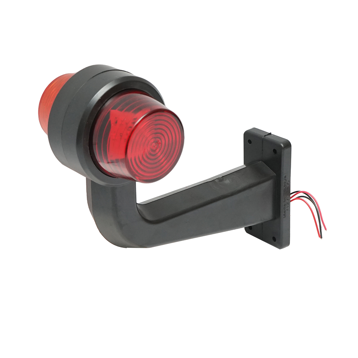 Set lampi laterale gabarit LED cu brat 12-24V, galben-rosu FR0157 Breckner Germany - imagine 4