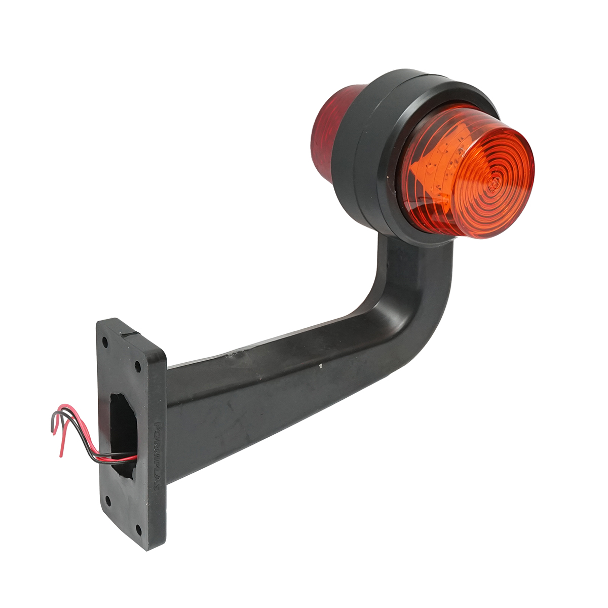 Set lampi laterale gabarit LED cu brat 12-24V, galben-rosu FR0157 Breckner Germany - imagine 3
