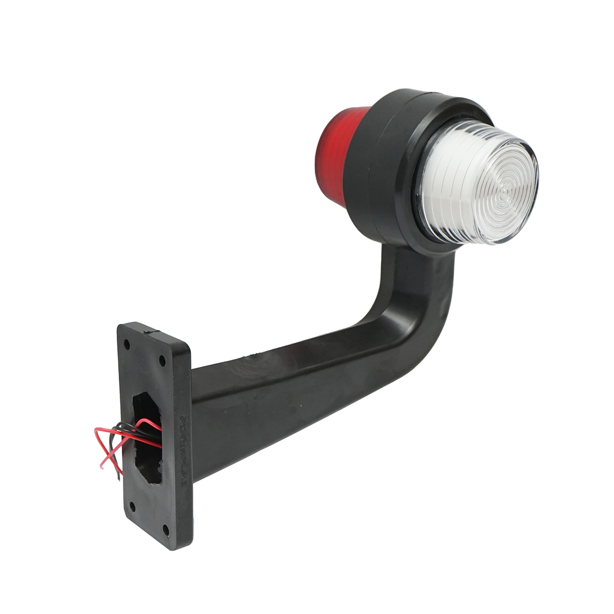 Set lampi laterale gabarit LED cu brat 12-24V, alb-rosu FR0158 Breckner Germany - imagine 3