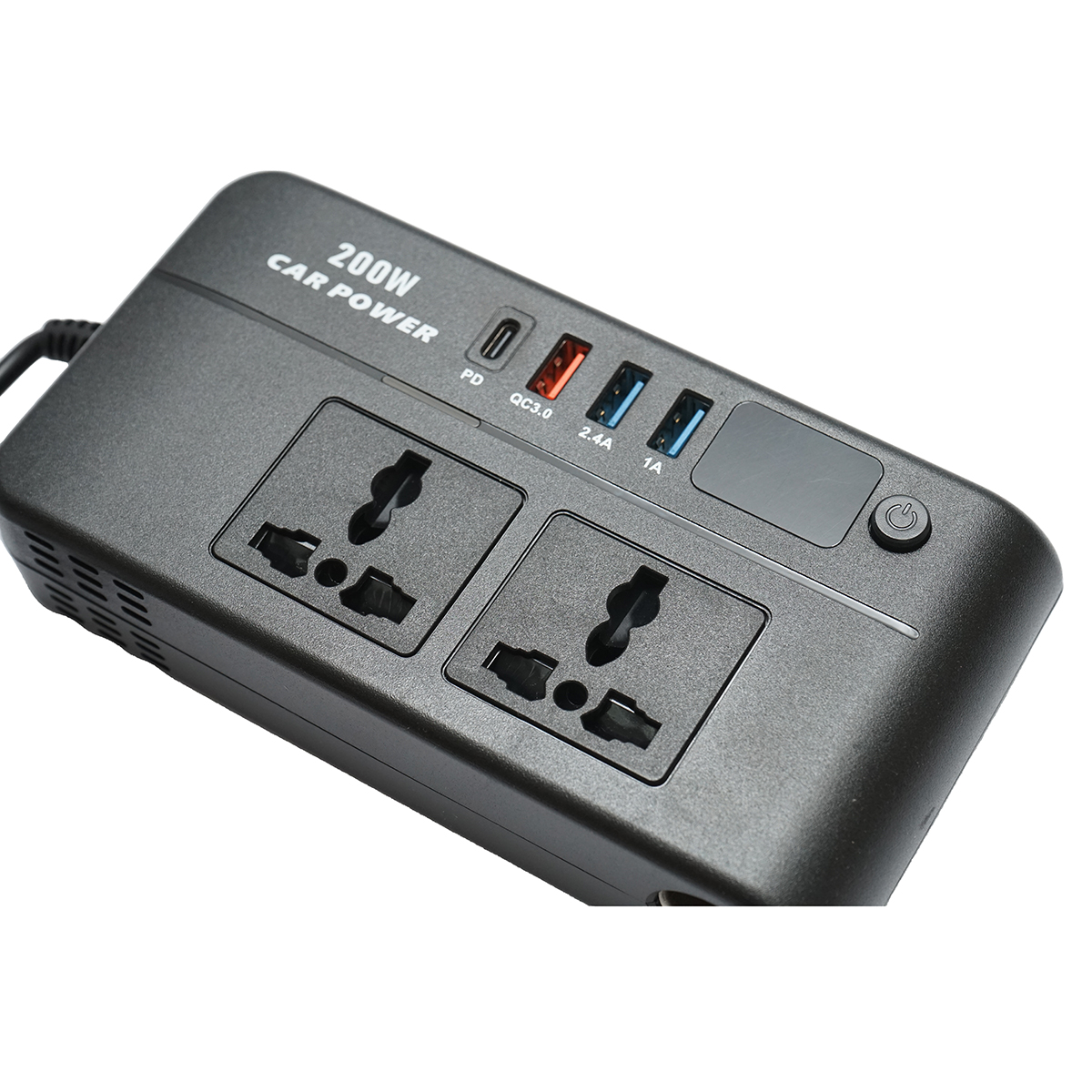 Invertor tensiune 12V-220V 200W, unda sinusoidala modificata, port USB, USB-C, iesire dubla AC - imagine 5